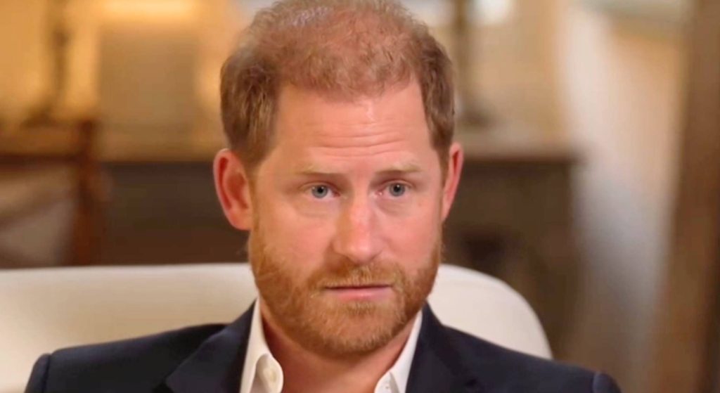 Prince Harry speaking in interview