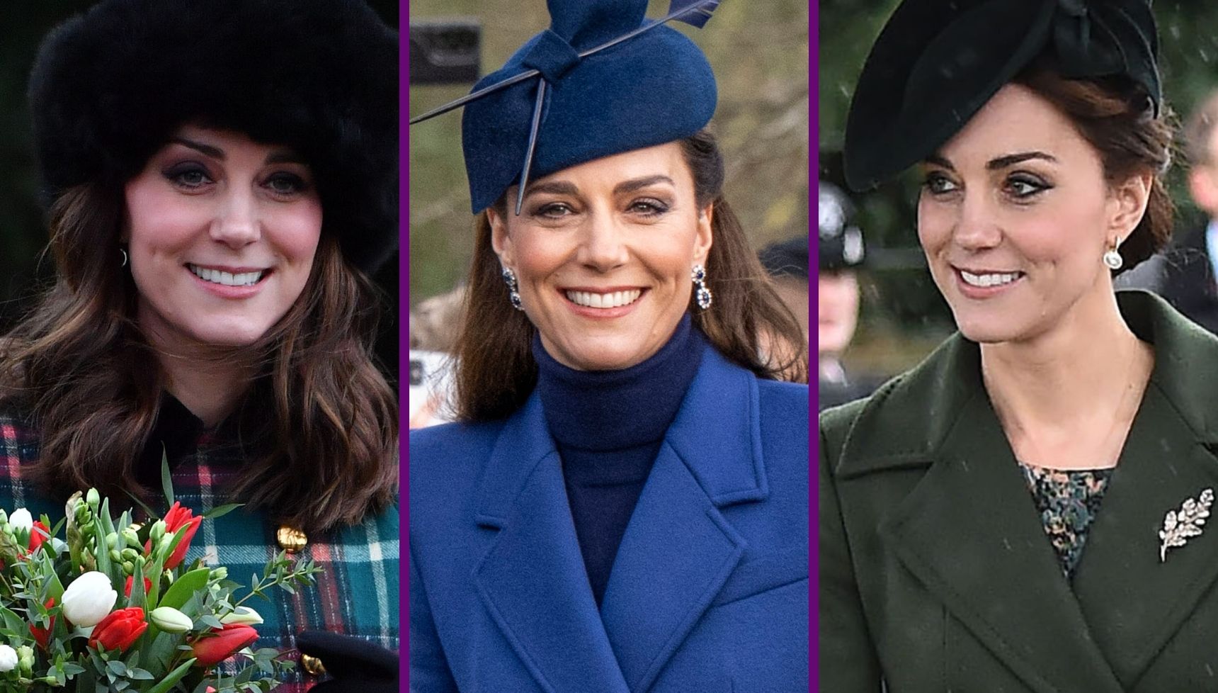 In pictures: Kate Middleton's stunning Christmas Day looks over the years