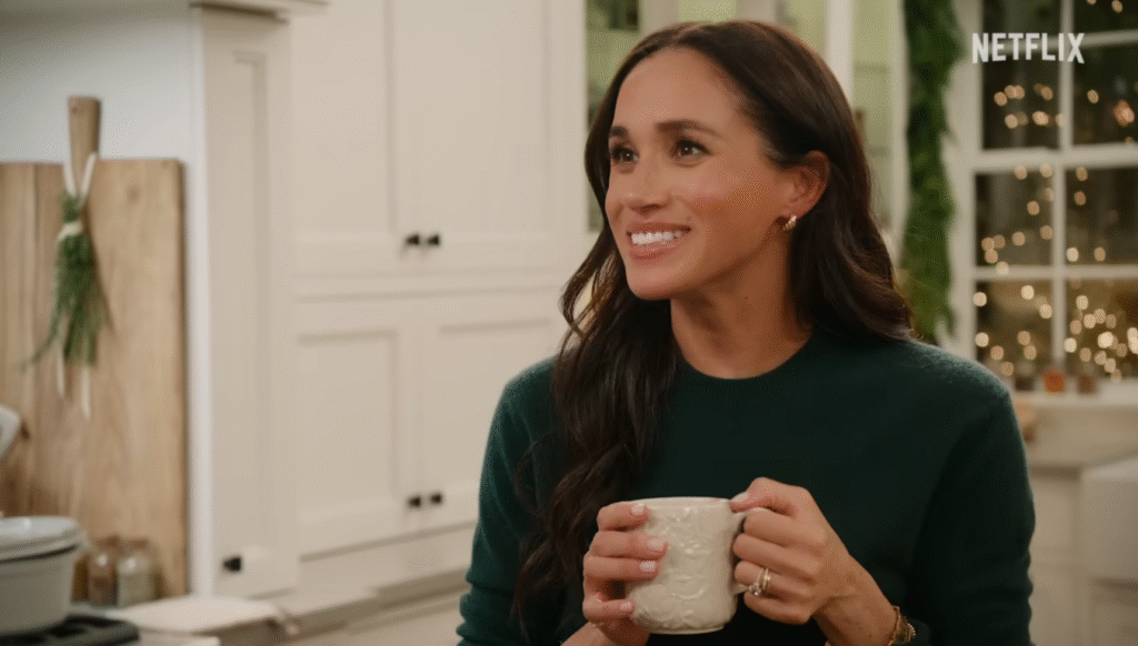Meghan Markle smiling on her Netflix show