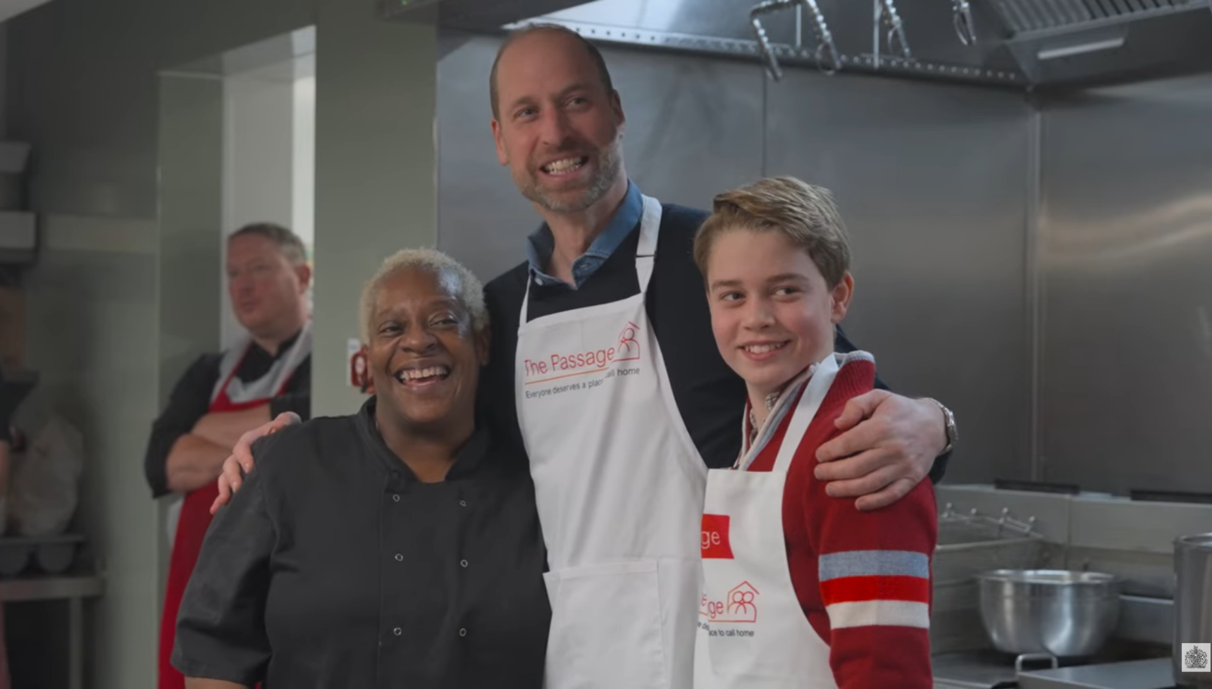 Prince William and Prince George at The Passage homelessness charity