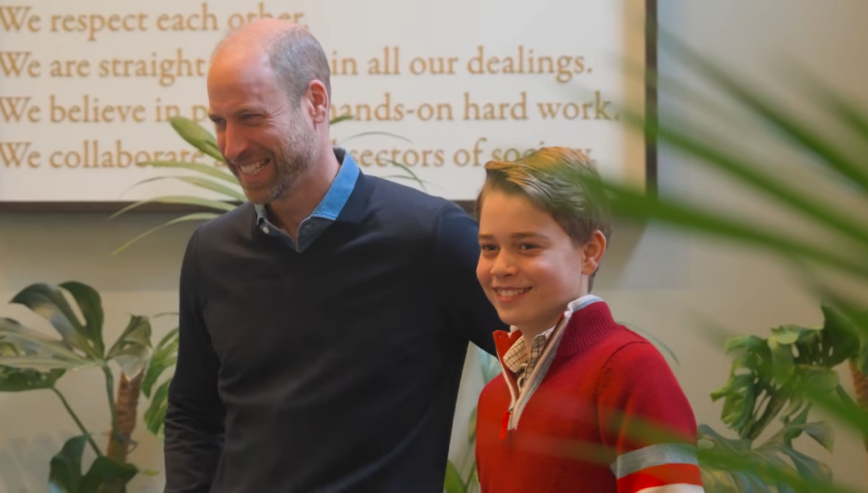 Prince William and Prince George visit The Passage homelessness shelter