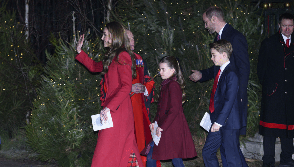 William, Kate, George and Charlotte at Together at Christmas 2024