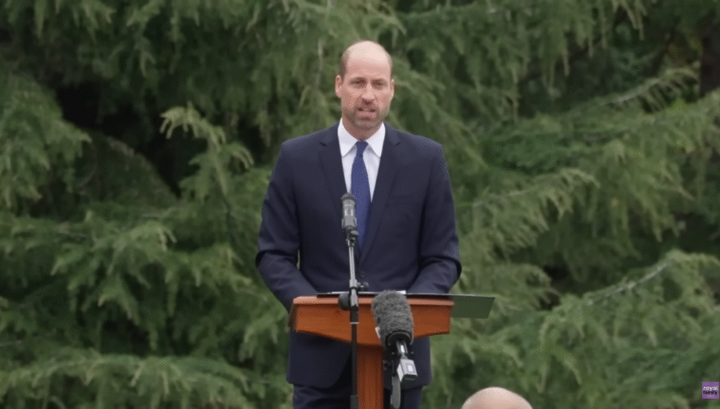 Prince William at the the launch event of the first global memorial for humanitarian aid workers at Gunnersbury Park