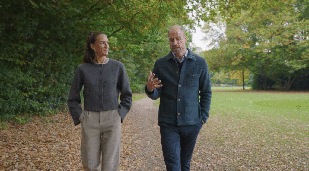 Prince William and Jill Scott in Fields of Trust video
