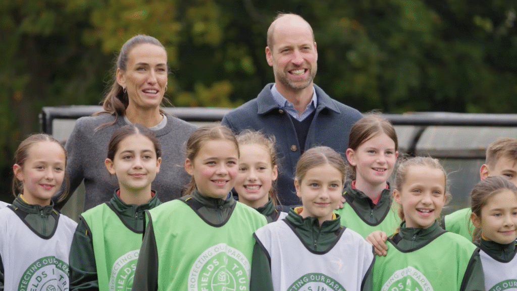Prince William and Jill Scott in Fields of Trust video
