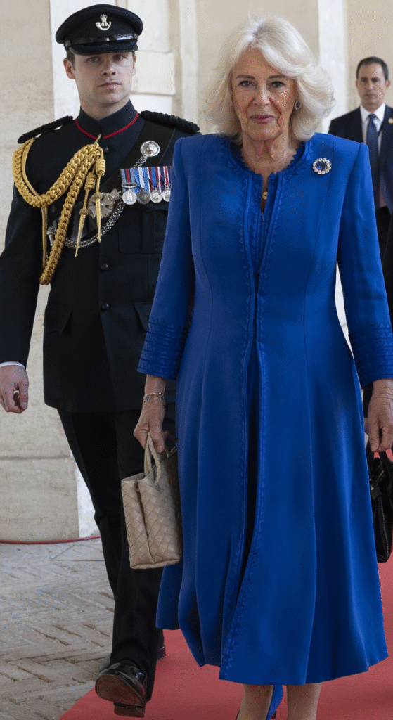 Queen Camilla with Major Ollie Plunket