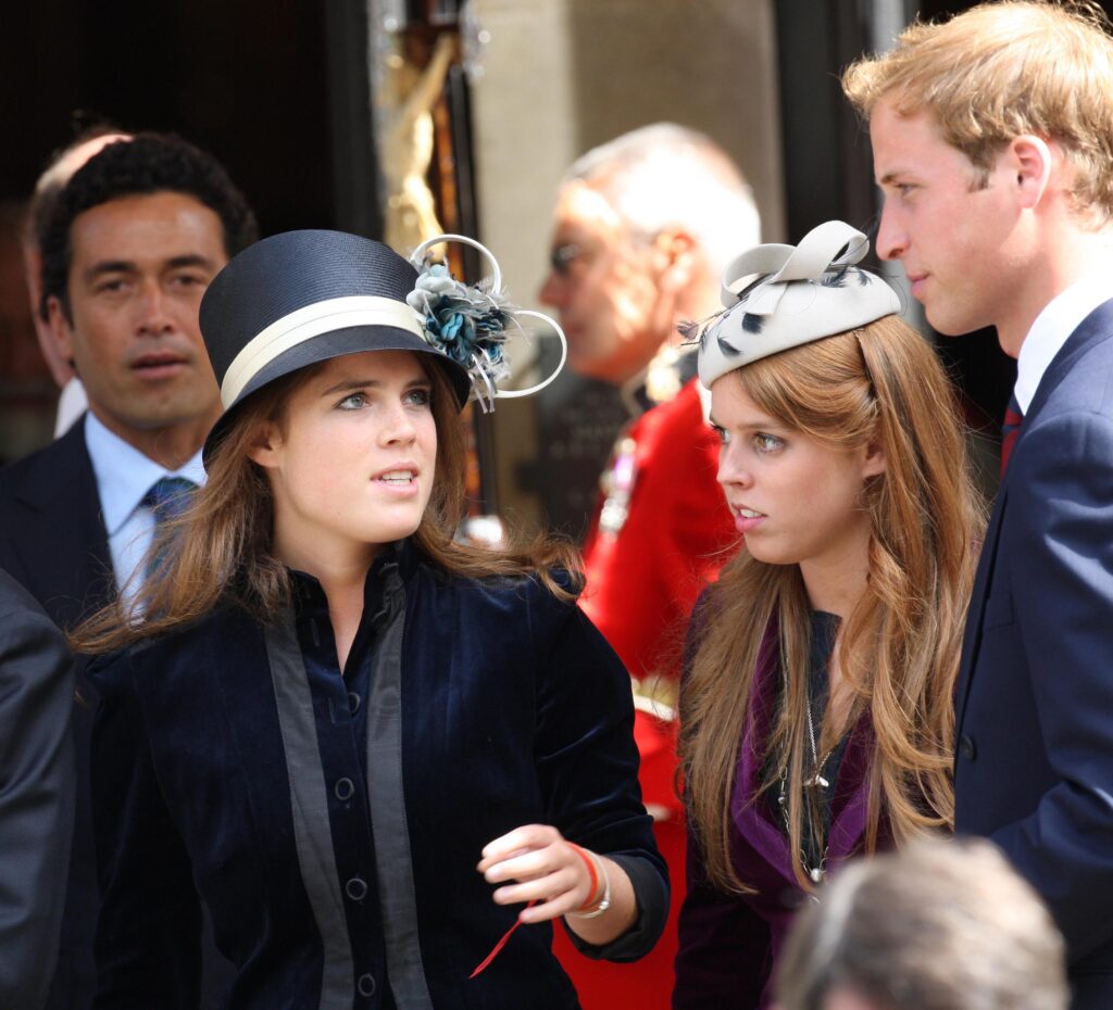 Young Prince William, Beatrice and Eugenie