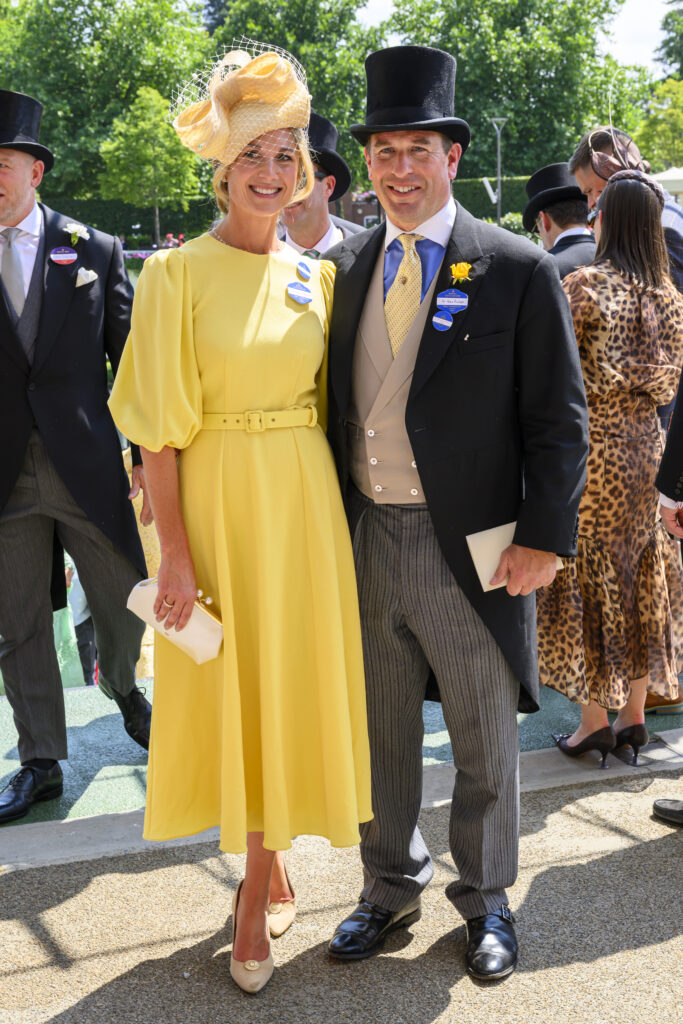 Peter Phillips and Harriet Sperling at Royal Ascot