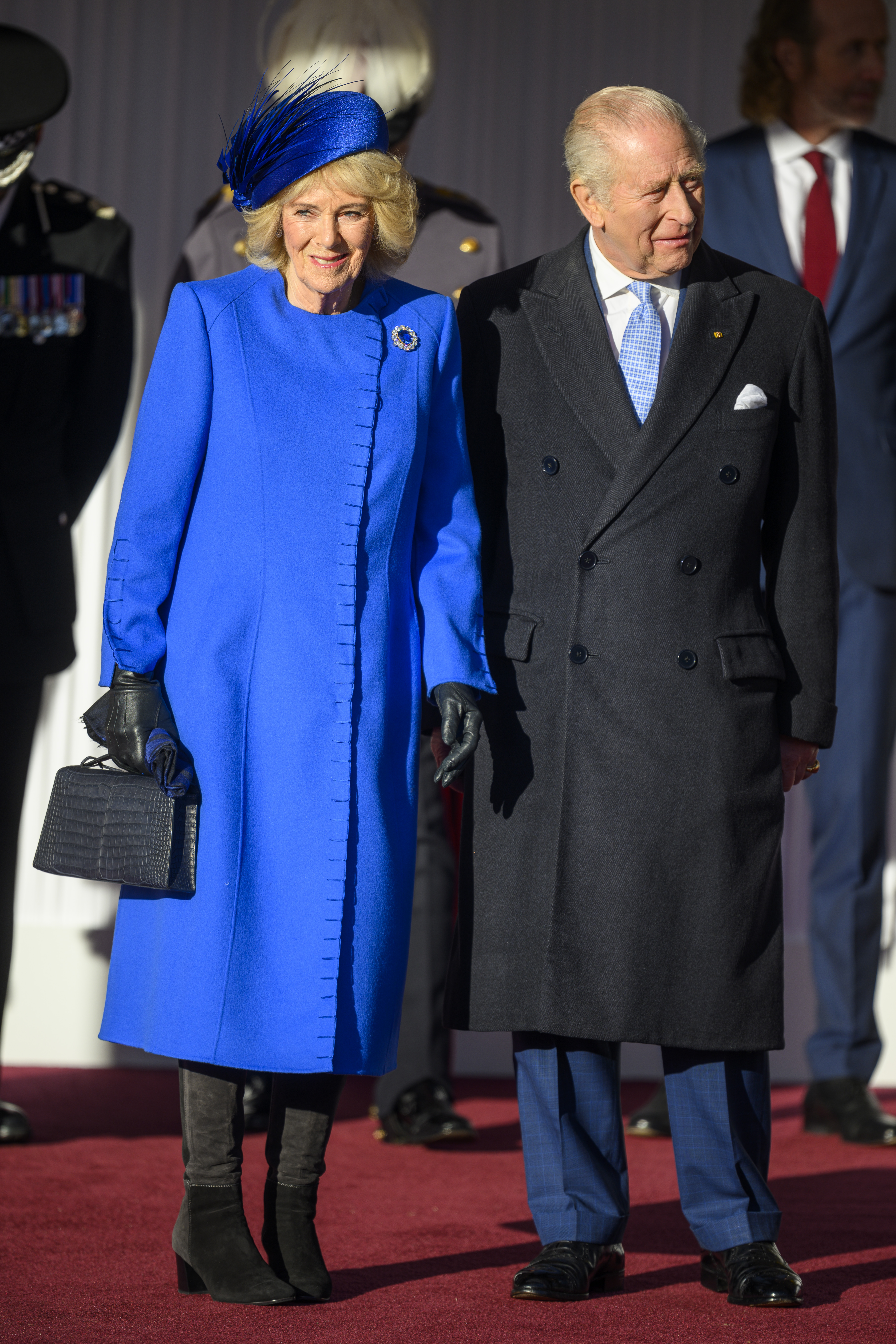 King Charles and Queen Camilla welcoming German President