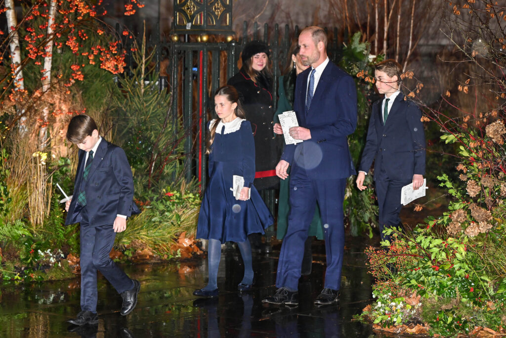 Prince William and his children at Together at Christmas service