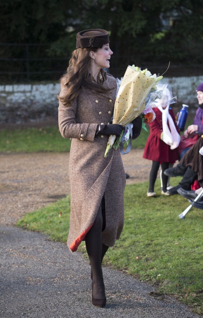 Princess Kate on Christmas Day walkabout in 2014