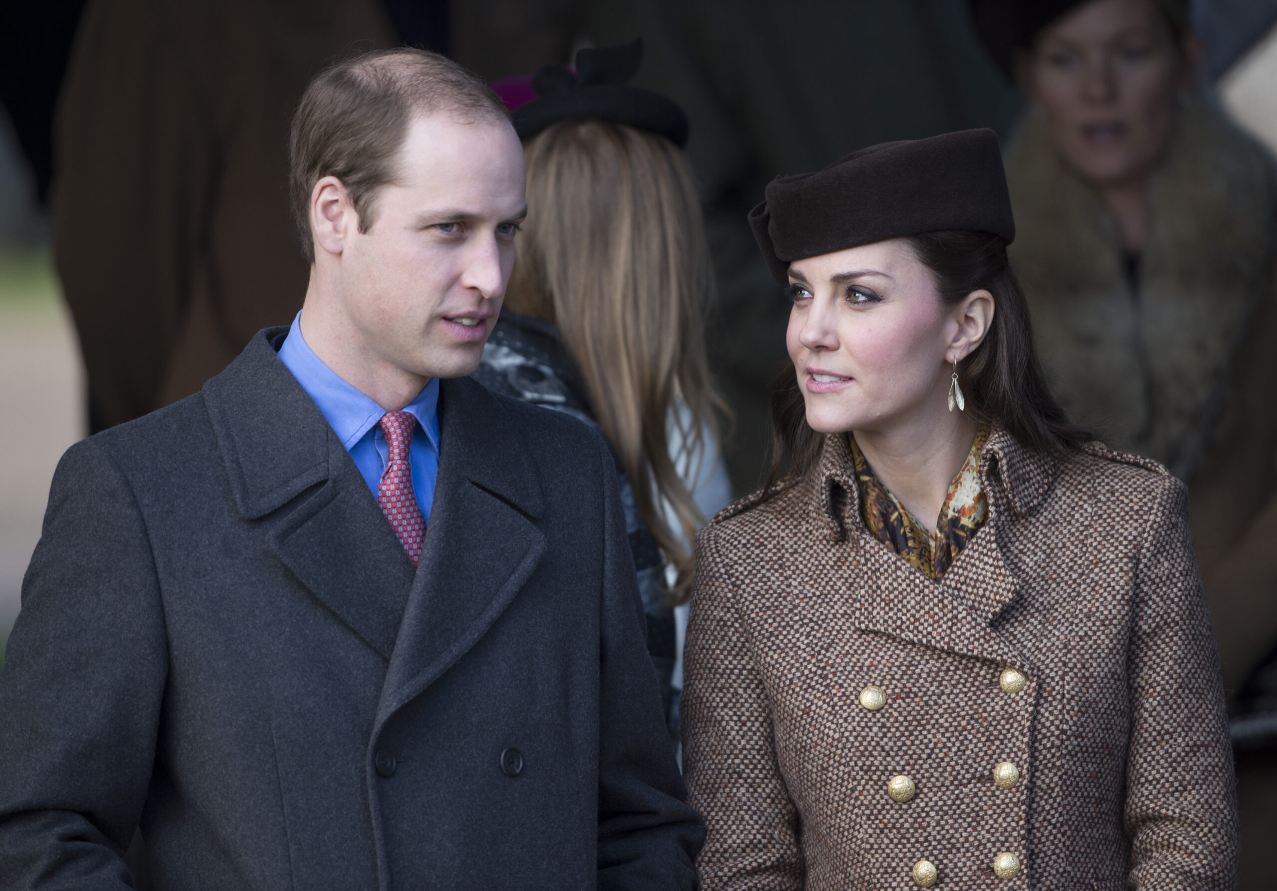 Prince William and Kate Middleton attend Christmas Day church service in 2014