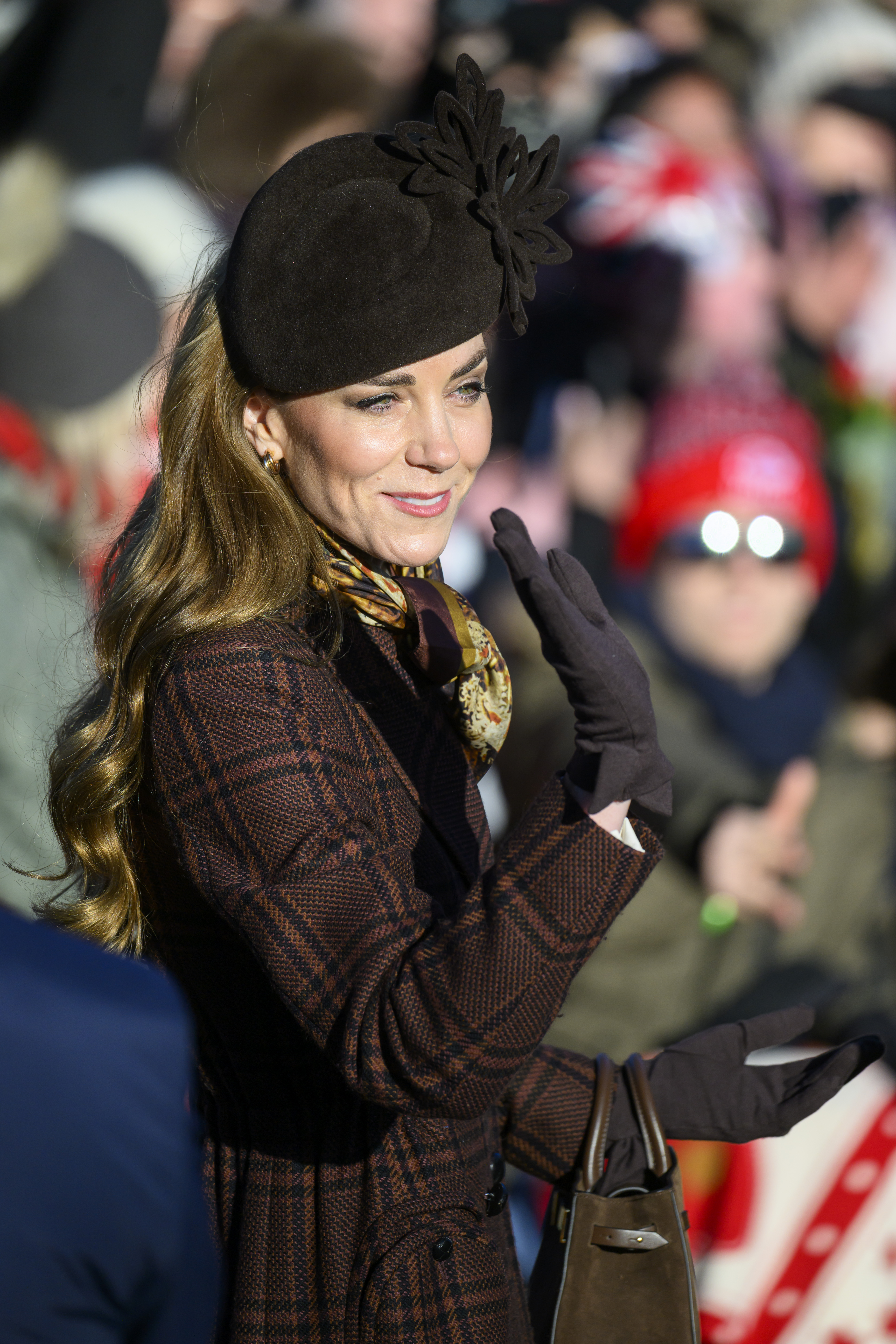 Kate Middleton at Christmas Day walkabout 2025