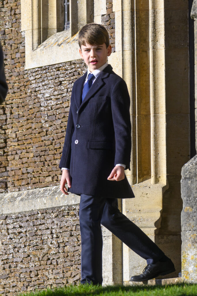 Prince Louis at Christmas Day walkabout