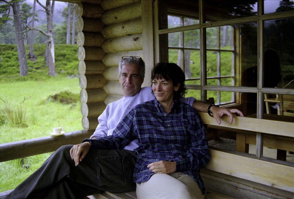Jeffrey Epstein and Ghislaine Maxwell pictured together at Balmoral