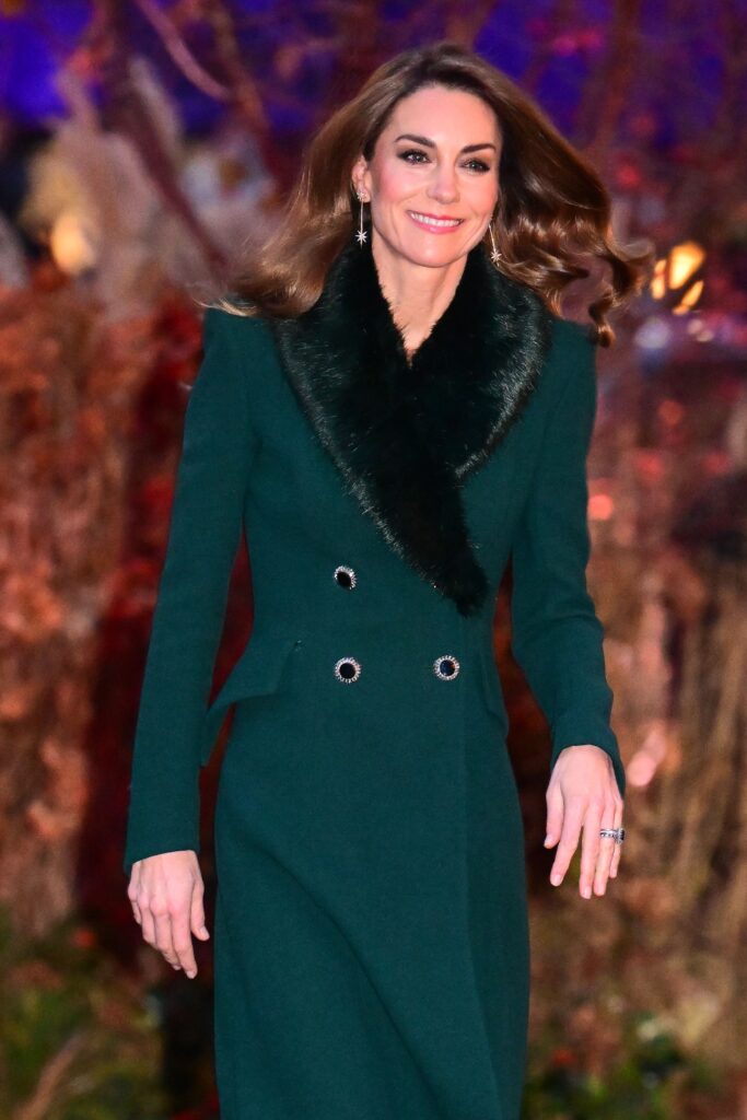 Princess Kate wearing green at her Together at Christmas carol service 2025