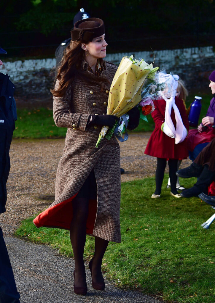 Kate Middleton on Christmas Day 2014