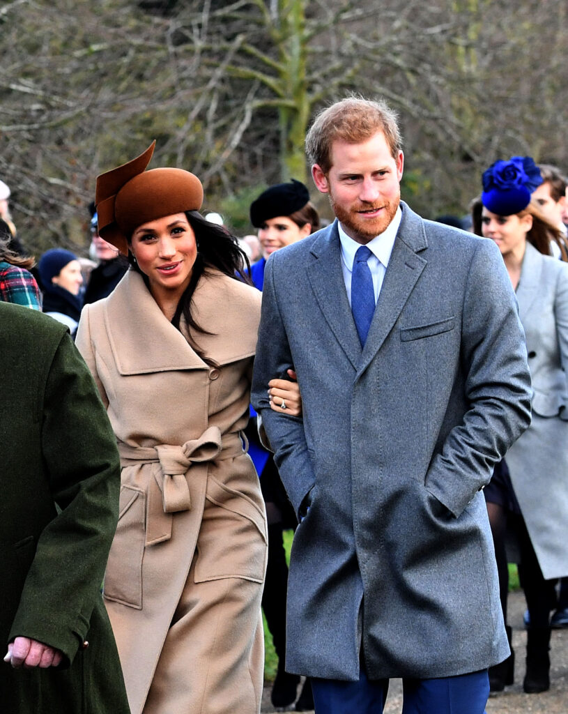 Meghan Markle and Prince Harry at Sandringham 2017
