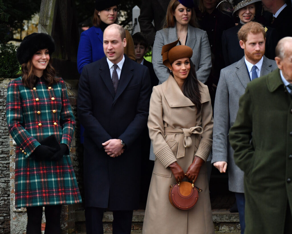 Meghan Markle and Prince Harry at Sandringham 2017