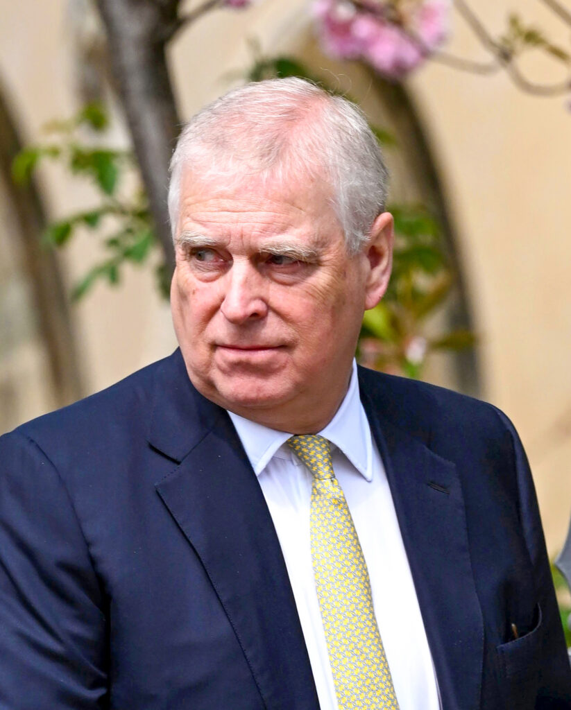 Andrew Mountbatten-Windsor frowning