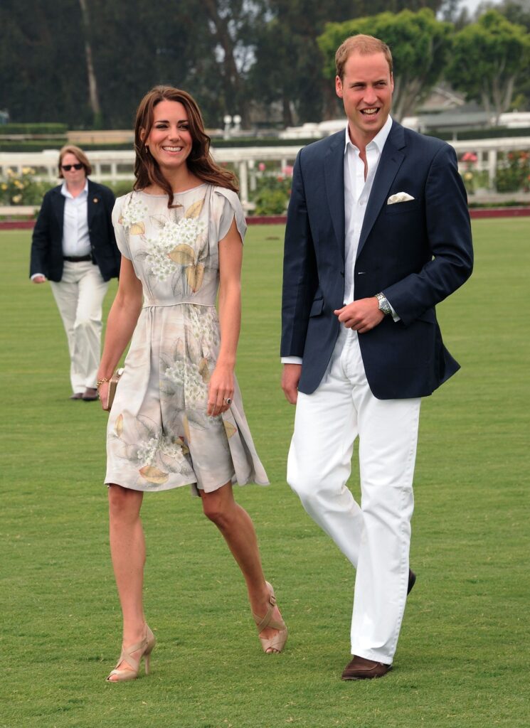 Kate Middleton and Prince William at polo match