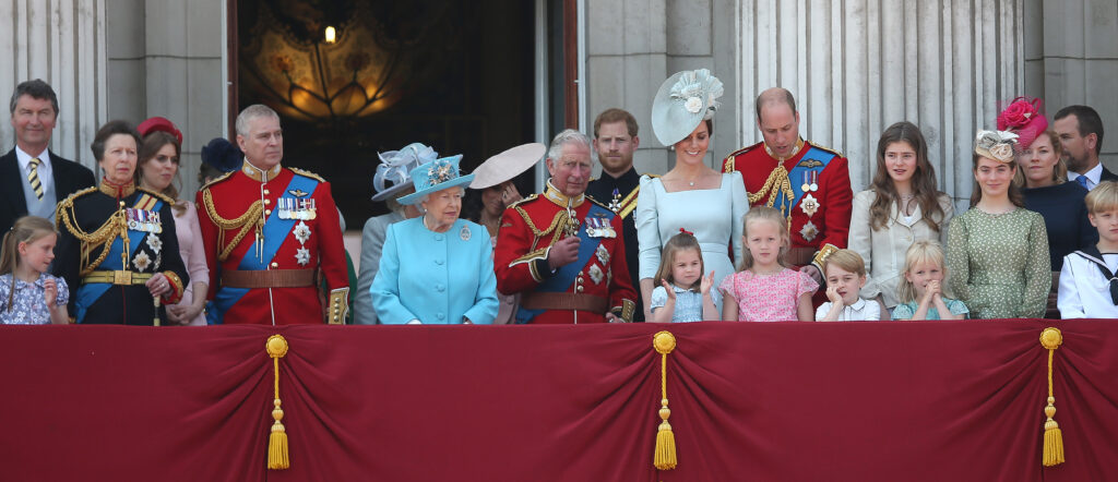 Royal family on the Buckingham Palace balcony 