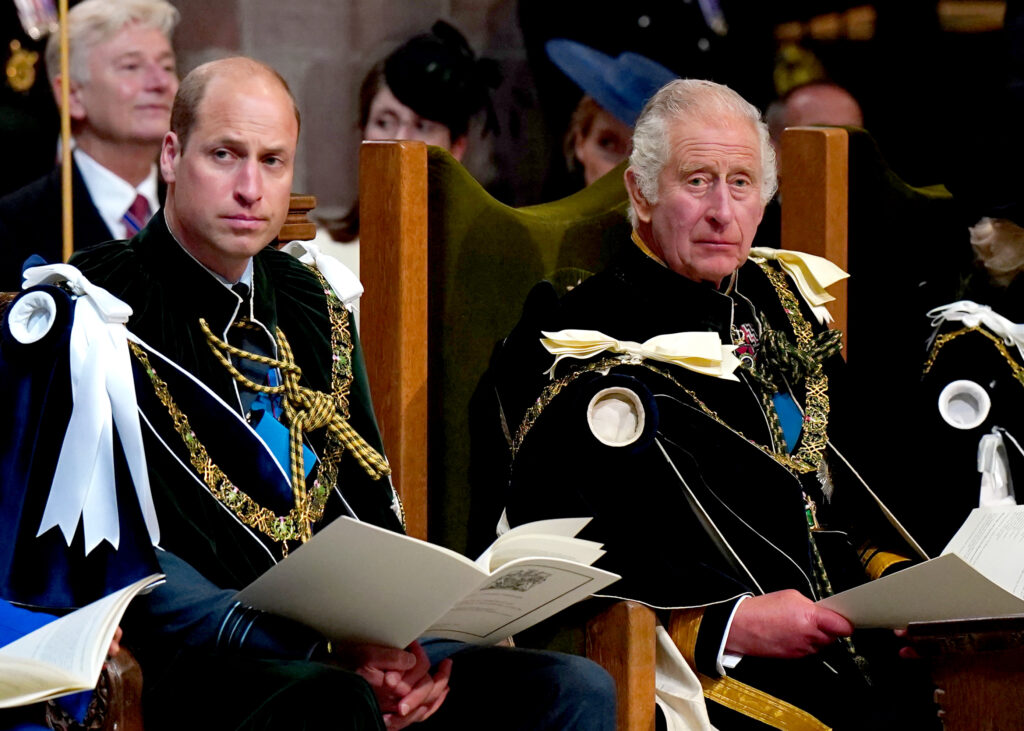 Charles and William at a royal event