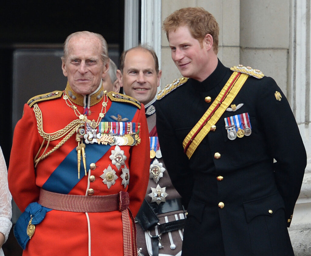 Prince Harry and Prince Philip