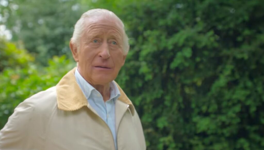 King Charles in the Finding Harmony documentary