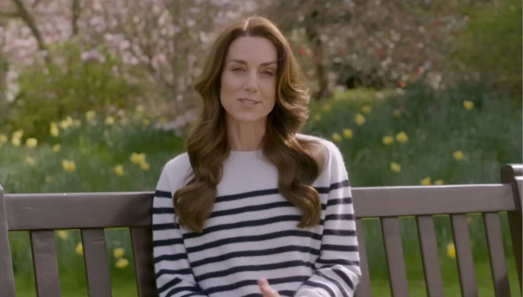 Kate Middleton in cancer announcement video
