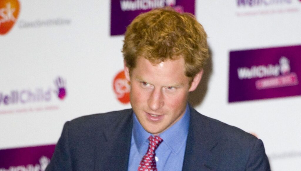 Prince Harry in a suit in 2012 