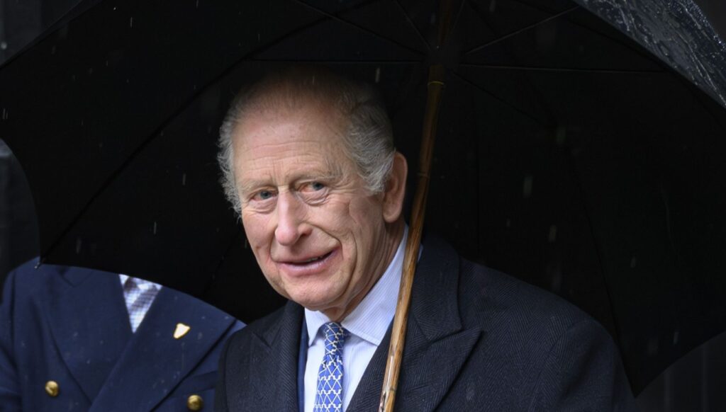 King Charles smiling