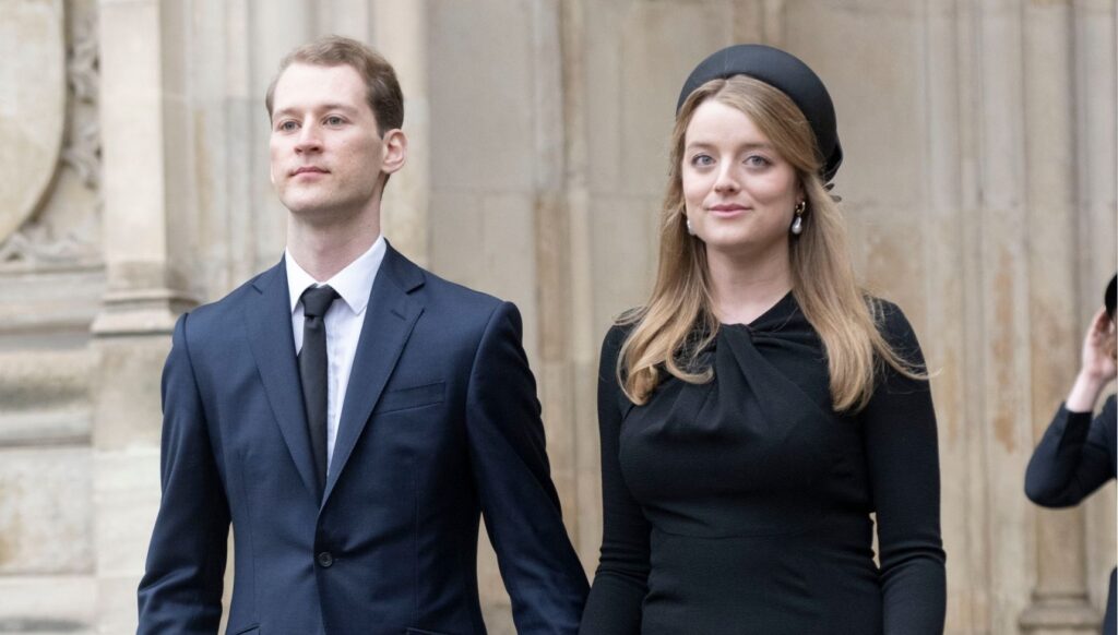 Flora Vesterberg with her husband at royal event