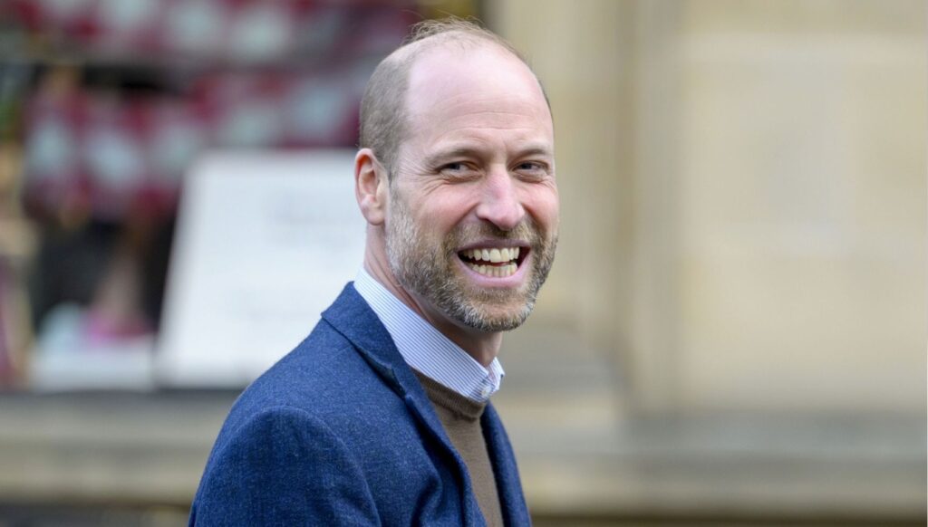 Prince William smiling in Scotland