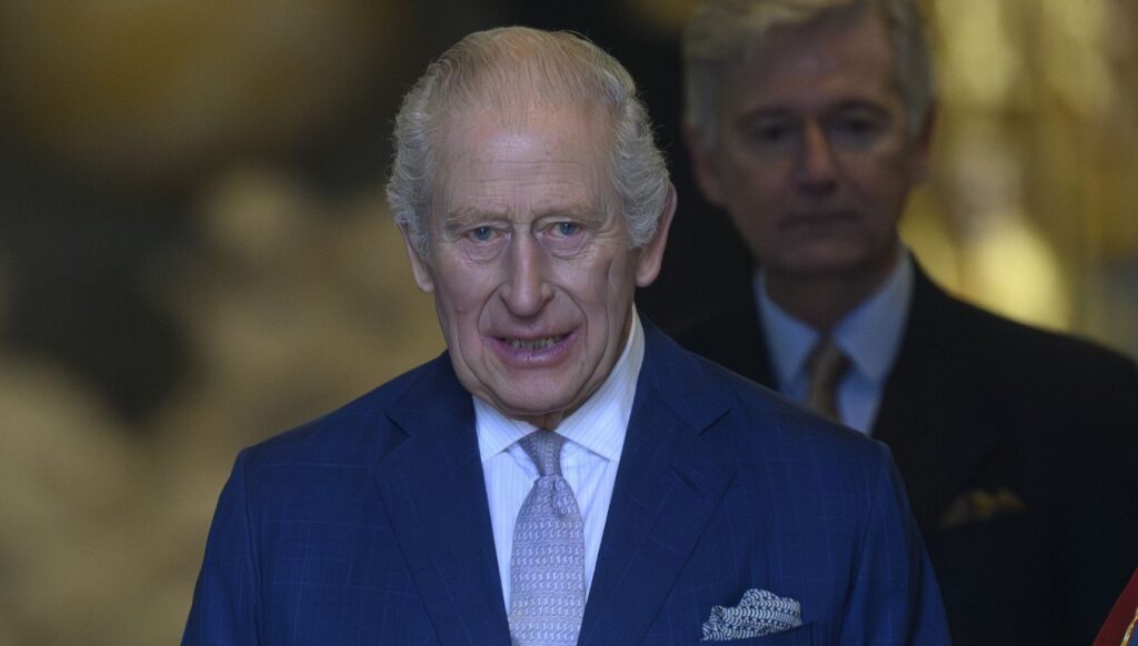 King Charles in navy suit at royal service