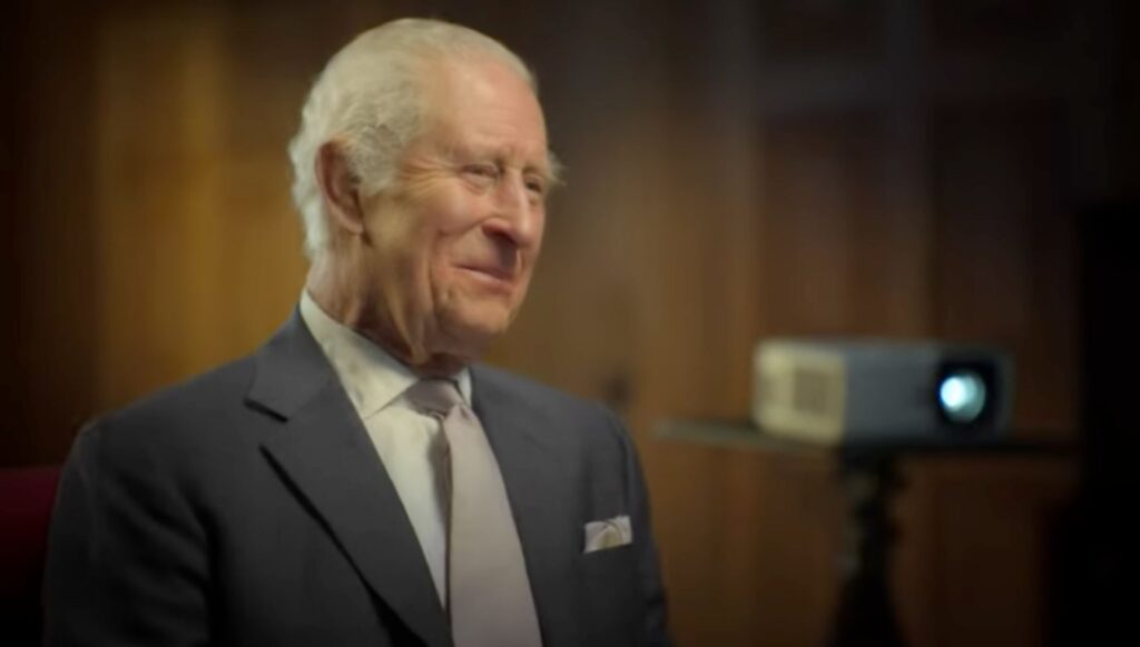 King Charles in the Finding Harmony documentary
