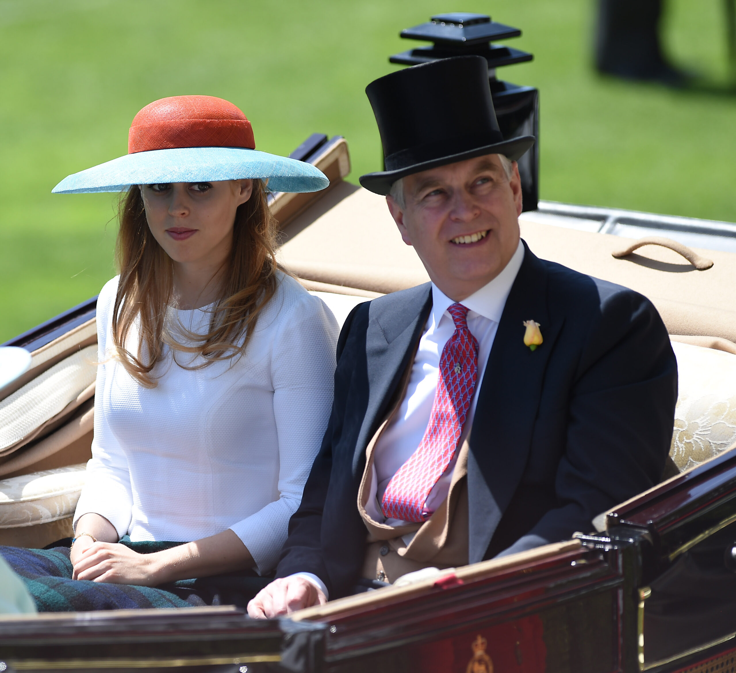 Prince Andrew and Beatrice at a royal event
