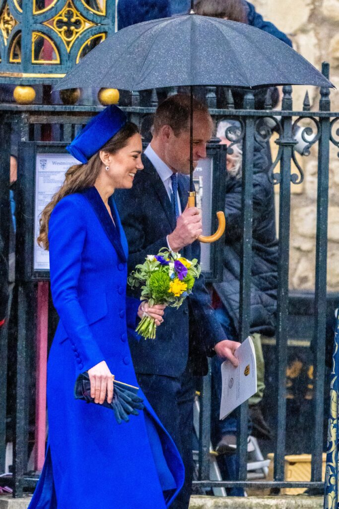 Kate Middleton and Prince William during Commonwealth Day service