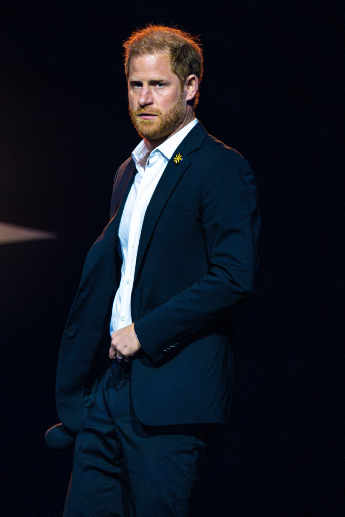 Prince Harry on stage at Invictus Games