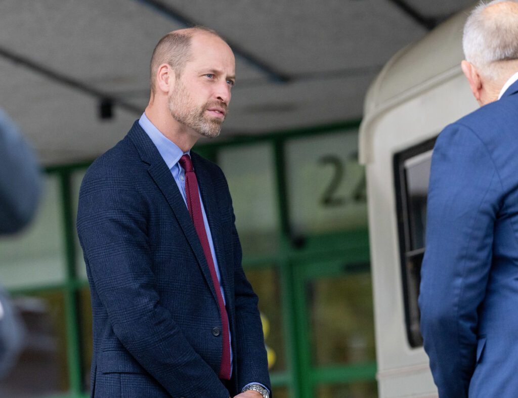 Prince William talking during royal engagement