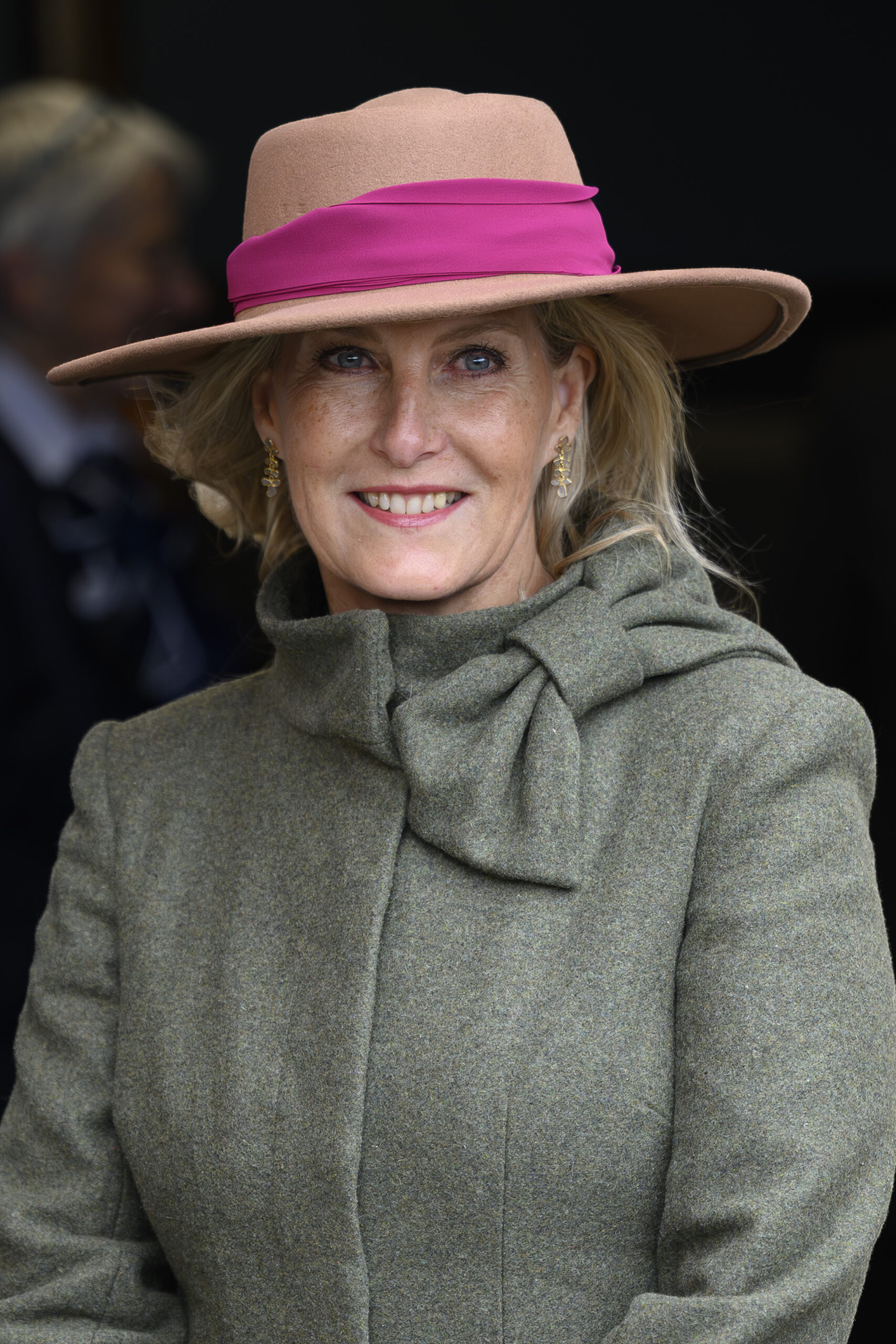 Duchess Sophie smiling at camera