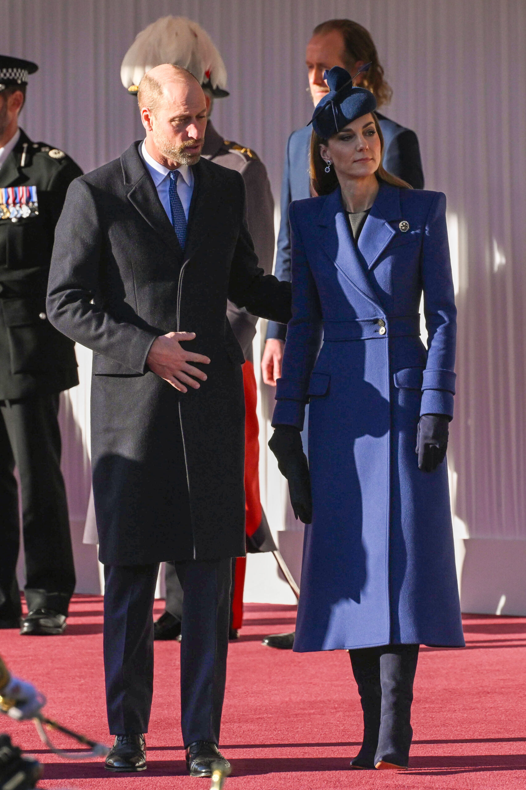 Prince William and Kate Middleton during state visit