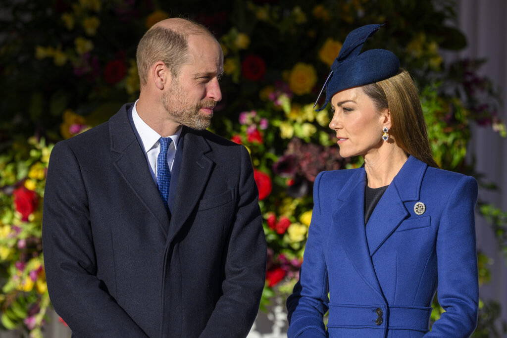 Prince William and Kate Middleton during state visit