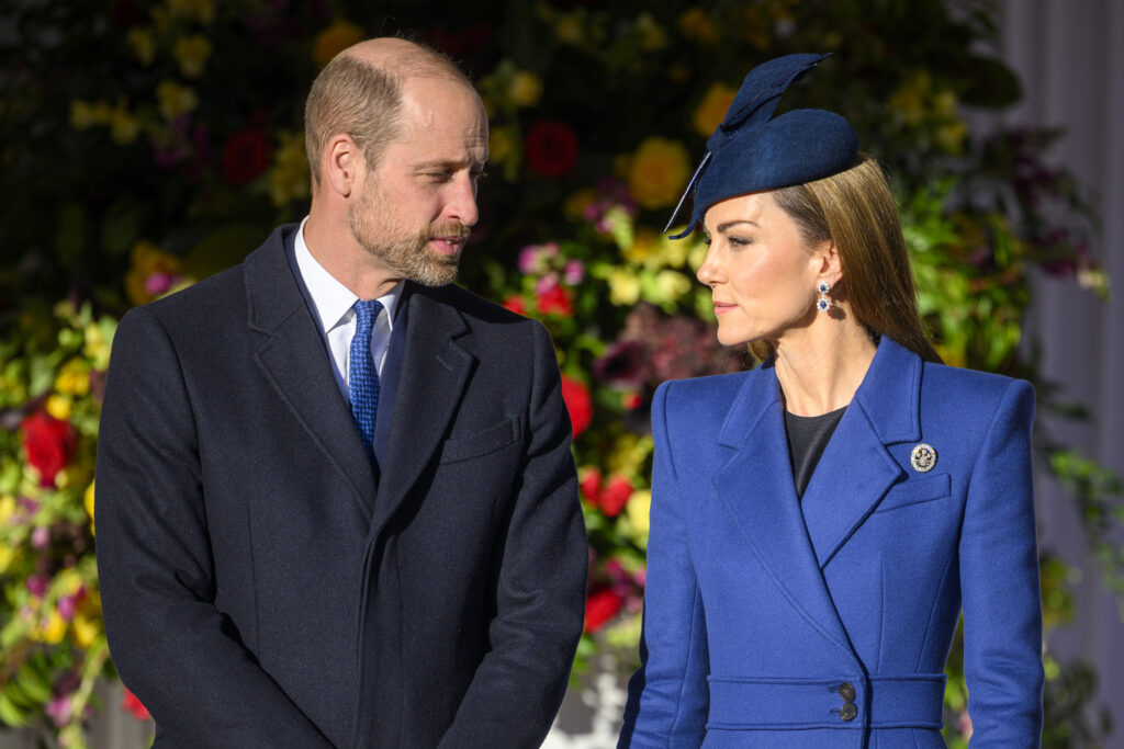 Prince William and Kate Middleton during royal state visit