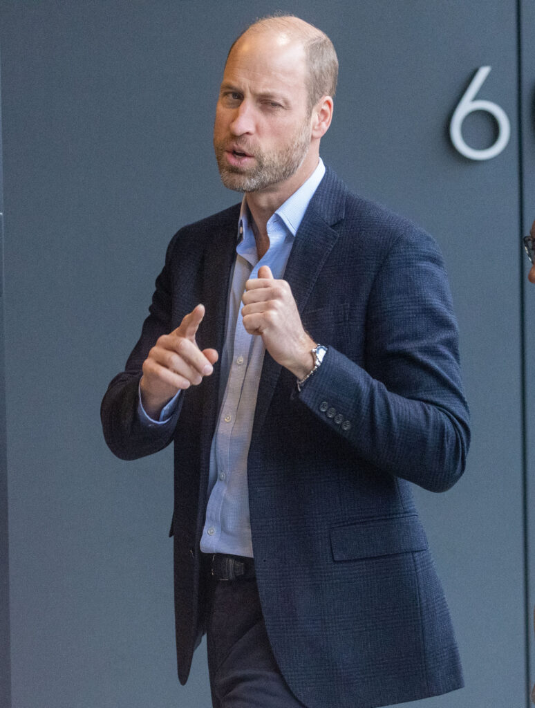Prince William outside Centrepoint Offices in east Londo