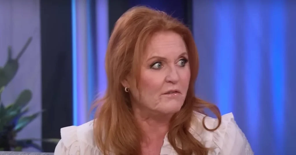 Sarah Ferguson on a chatshow