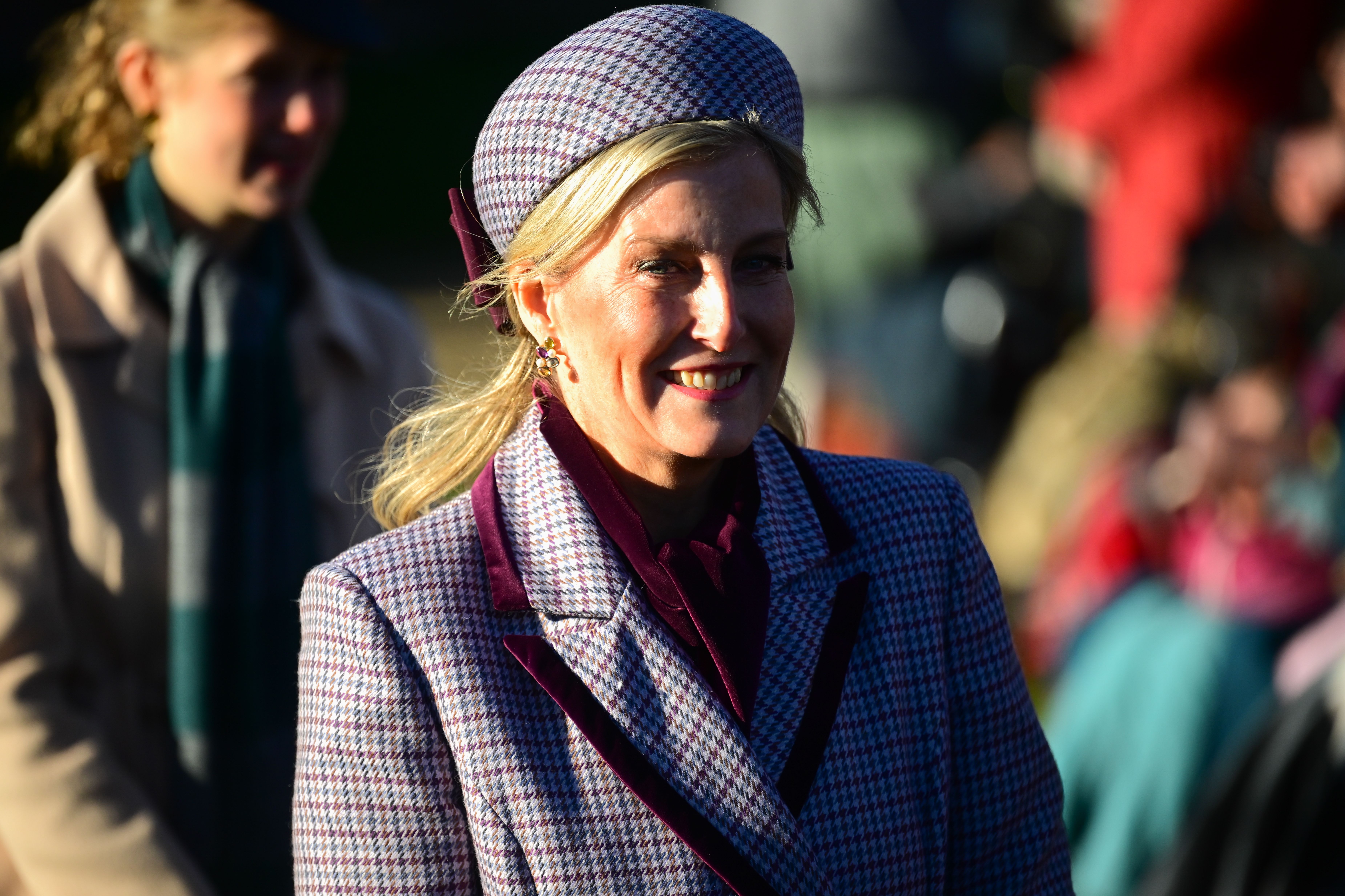 Duchess Sophie smiling on Christmas Day