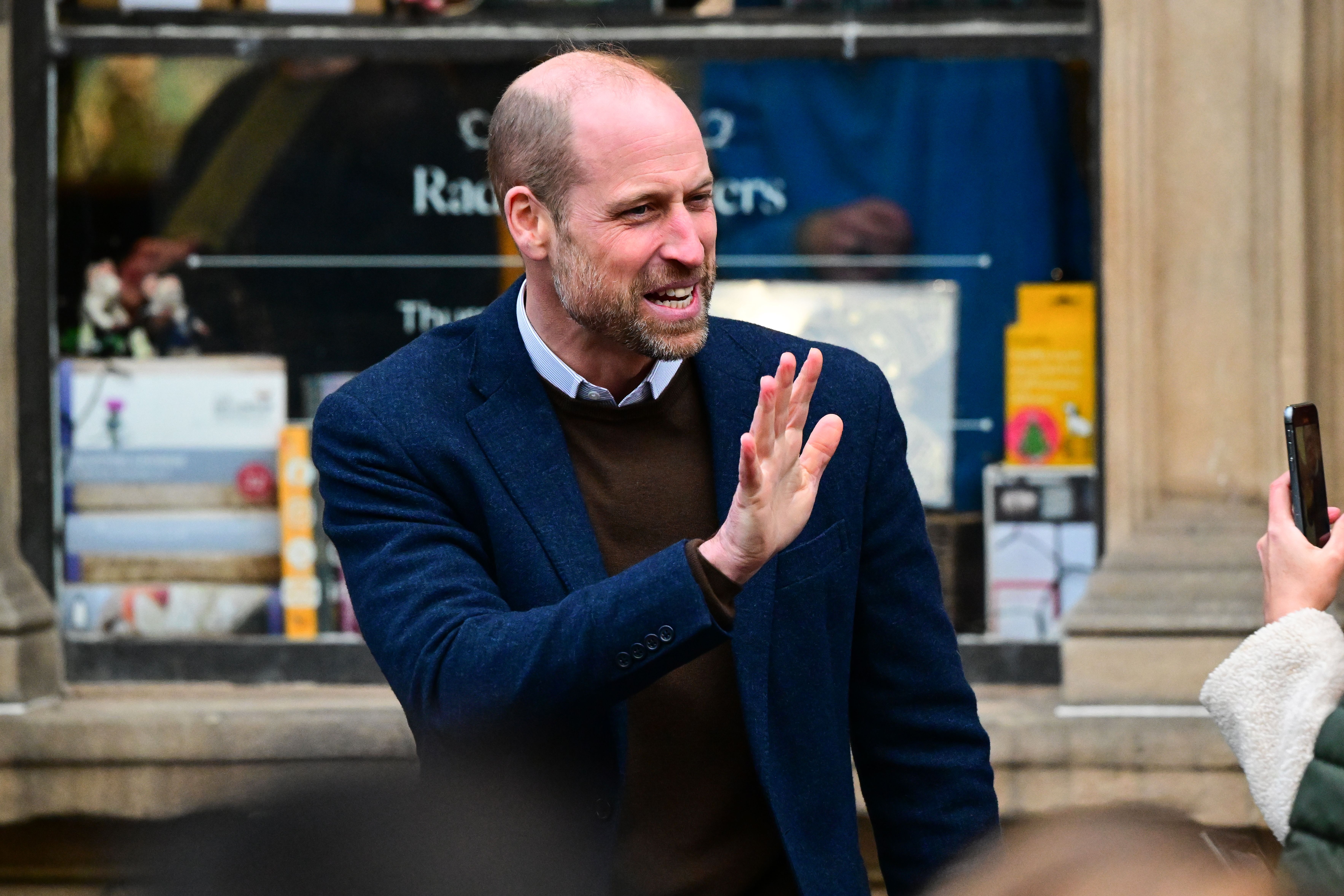 Prince William waving