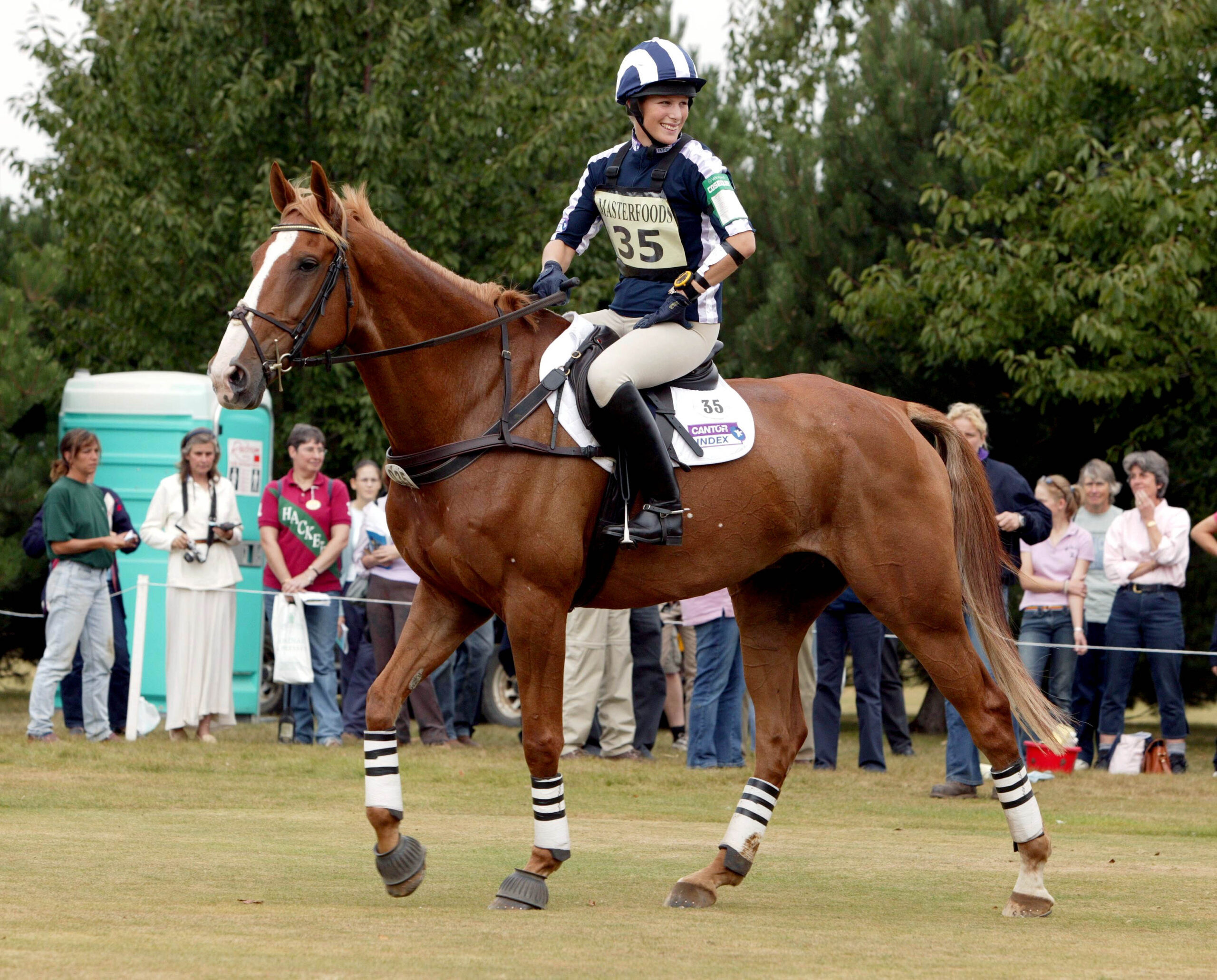 Zara Tindall riding a horse