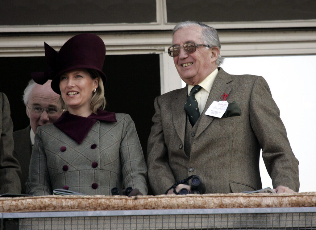 Duchess Sophie and her father Christopher smiling together